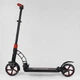 Двоколісний Самокат Best Scooter з PU колесами і амортизаторами 2 Black/Red (100072) - зображення 7