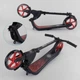 Самокат двоколісний Best Scooter з PU колесами, широким велосипедним кермом, новим затискачем керма Black/Red (98442) - зображення 3
