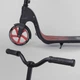 Самокат двоколісний Best Scooter з PU колесами, широким велосипедним кермом, новим затискачем керма Black/Red (98442) - зображення 5