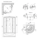Душевой бокс Lidz Tani SB90x90.SAT.HIGH.GR - изображение 16