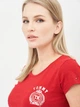 Футболка женская Tommy Hilfiger 10620.4 S Красная - изображение 4