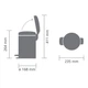 Ведро для мусора Brabantia 113222 Pedal Bin NewIcon 3 л матовая сталь - изображение 7