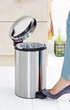 Ведро для мусора 12 литров Brabantia 113604 Pedal Bin NewIcon матовая сталь - изображение 3
