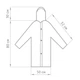 Дождевик детский EVA LOSSO KIDS белый, рост 120-145 см - изображение 4