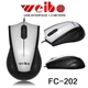 Компьютерная мышь Weibo FC-202 черный с белым - изображение 3
