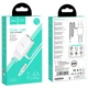 Зарядне мережеве HOCO C82A Real power (2USB 2.4A) Lightning Білий - зображення 2