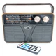Радио аккумуляторное с Bluetooth и пультом управления Kemai Retro Brown - изображение 1