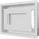 Вентиляційна решітка Kratki WIND біла 22x30 - изображение 3