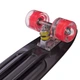 Скейтборд пластиковый Penny LED WHEELS 22in с светящимися колесами (черный-красный) (SK-5672-5) - изображение 3