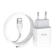 Зарядний пристрій Hoco C72A Glorious (1USB, 2.1А) White (6931474713001) + кабель MicroUSB - зображення 2