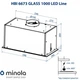 Вытяжка Minola HBI 6673 BL GLASS 1000 LED Line - изображение 10