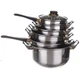 Набір каструль з кришками A-plus 12 предметів STAINLESS STEEL (D-2019091160) - зображення 5