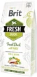 Sucha karma dla dorosłych aktywnych psów wszystkich ras Brit Fresh Adult Run & Work Kaczka z prosem 2.5 kg (8595602530823) - obraz 1