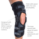 Ортез коленного сустава Donjoy Playmaker II Wrap 11-3497 Размер L Цвет Чёрный (908-25349) - изображение 4