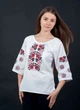 Вышиванка Vyshyvanka "Розы и калина" 50 Белая 0078р.3/4 - изображение 2