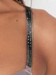 Бюстгальтер с пуш ап с камешками Swarovski серого цвета р. 75D/34D арт. 30305 - изображение 3