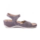Босоножки женские Grey 712-1 Mubb Кожа и замша 41 Серый (2296-27147) - изображение 3