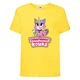 Футболка детская Радужная Кошка 005 (Rainbow Cat) желтая (RNC yel 005) 164 см - изображение 1
