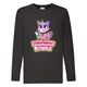 Лонгслив реглан Радужная Кошка 005 (Rainbow Cat) черный (RNC blc 005) 116 см - изображение 1