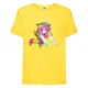 Футболка детская Радужная Кошка 002 (Rainbow Cat) желтая (RNC yel 002) 104 см - изображение 1