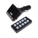 FM трансмітер автомобільний з USB AUX та microSD TF модулятор для авто з LED дисплеєм автомобільний MP3 плеєр адаптер для музики зарядки смартфона та відтворення аудіо у машині 12 24V - зображення 1