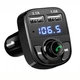 Современный FM модулятор с Bluetooth MP3 CAR X8 Черный - изображение 1