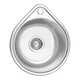 Кругла мийка з нержавіючої сталі Lidz 4539 0,8 мм Micro Decor (LIDZ4539MDEC) - зображення 1