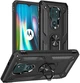 Чехол Shield для Motorola Moto E7 Plus бампер противоударный с подставкой Black - изображение 1