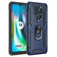 Чехол Shield для Motorola Moto E7 Plus бампер противоударный с подставкой Dark-Blue - изображение 3