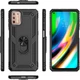 Чехол Shield для Motorola Moto G9 Plus бампер противоударный с подставкой Black - изображение 6