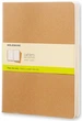 Набір зошитів Moleskine Cahier великий 19 х 25 см нелінований бежевий - изображение 1