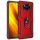 Ударопрочный чехол Serge Ring for Magnet для Xiaomi Poco X3 NFC / Poco X3 Pro Красный Без бренда - изображение 1