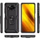 Ударопрочный чехол Serge Ring for Magnet для Xiaomi Poco X3 NFC / Poco X3 Pro Черный Без бренда - изображение 2