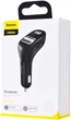 FM-трансмітер Baseus Streamer F40 з функцією Bluetooth FM Launcher 15W на порти 2хUSB Чорний (10462) - изображение 2
