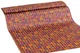 Ткань Шифонсатин полоска фигуры бордовый пог. м. (9563) - изображение 1