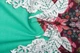 Ткань Трикотаж Французский цветы изумрудный пог. м. (7898) - изображение 2