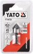 Зенковка коническая по металлу YATO HEX- 1/4" 20.5 x 45 мм (YT-44726) - изображение 3