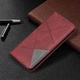 Чехол-книжка с кармашками UniCase Geometric Pattern для Samsung Galaxy A32 (А325) - Red - изображение 5