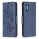 Чехол-книжка с рисунком UniCase Butterfly Pattern для Samsung Galaxy A32 (А325) - Blue - изображение 2