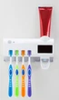 Диспенсер для зубной пасты и стерилизатор для 4-ех щеток Toothbrush Sterilizer 7710/WJ3 автоматический на аккумуляторе LED подсветка Белый - изображение 1