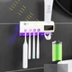 Диспенсер для зубной пасты и стерилизатор для 4-ех щеток Toothbrush Sterilizer 7710/WJ3 автоматический на аккумуляторе LED подсветка Белый - изображение 6