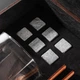 Камни для виски темна Original + 2шт бокал Sterling + Коробка деревянная + мешочек + щипцы + подставка - зображення 2