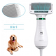 Фен для собак та котів щітка PET Grooming Dryer Гребінець для вовни та грумінгу тварин 2В1 LLD-75 - зображення 3