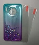 Чехол накладка + защитная пленка 2 шт. LeYi Case Glitter Liquid Quicksand Flow Luxury для Huawei Mate 30 - изображение 1