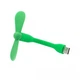 Портативный гибкий USB мини-вентилятор Portable Mini Fan Зеленый - изображение 3