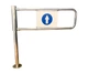 Флажок-турникет входной левый 80 см нержавеющий Dmytropack - изображение 1
