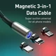 Кабель магнітний Baseus 3в1 Lightning/Micro USB/Type-C - зображення 2