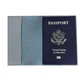 Обложка на паспорт из серой экокожи с рисунком девушки и ракушки Unique Covers(394 Passport Holder) - изображение 2