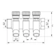 Коллектор вентильный с фитингом Koer KR.1124-2 1"x2 ways [KR2832] - изображение 2