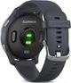 Смарт-часы Garmin Venu Blue Granite with Silver (010-02173-03); 1.2" (390x390) TFT сенсорный / Bluetooth / Wi-Fi, GPS, GLONASS / до 5 дней / 5 ATM / 43.2 х 43.2 х 12.4 мм, 46.3 г / черно-серебристый - изображение 6